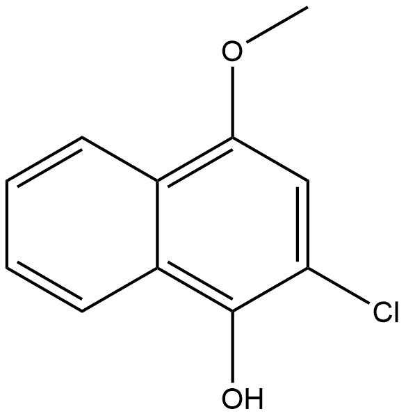 2-Chloro-4-methoxy-1-naphthalenol Structure