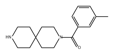 Methanone, 3,9-diazaspiro[5.5]undec-3-yl(3-methylphenyl)- Structure