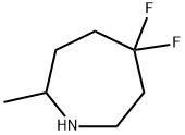 1H-Azepine, 5,5-difluorohexahydro-2-methyl- Structure