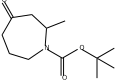 1H-Azepine-1-carboxylic acid, hexahydro-2-methyl-4-oxo-, 1,1-dimethylethyl ester 구조식 이미지