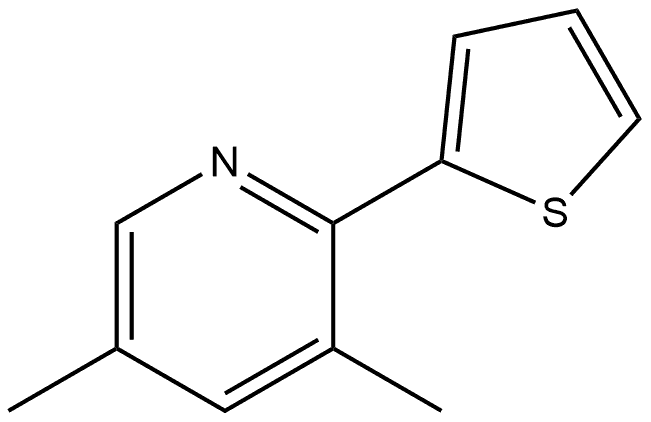 3,5-Dimethyl-2-(2-thienyl)pyridine Structure