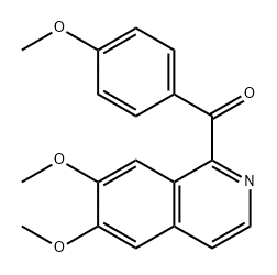 Methanone, (6,7-dimethoxy-1-isoquinolinyl)(4-methoxyphenyl)- Structure