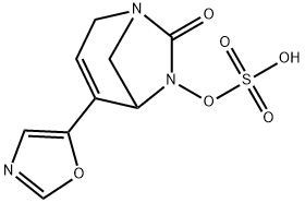 Sulfuric acid, mono[4-(5-oxazolyl)-7-oxo-1,6-
diazabicyclo[3.2.1]oct-3-en-6-yl] ester Structure