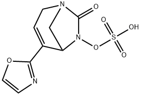 Sulfuric acid, mono[4-(2-oxazolyl)-7-oxo-1,6-
diazabicyclo[3.2.1]oct-3-en-6-yl] ester Structure