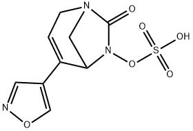 Sulfuric acid, mono[4-(4-isoxazolyl)-7-oxo-1,6-
diazabicyclo[3.2.1]oct-3-en-6-yl] ester Structure