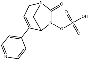 Sulfuric acid, mono[7-oxo-4-(4-pyridinyl)-1,6-
diazabicyclo[3.2.1]oct-3-en-6-yl] ester Structure