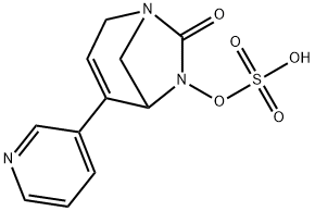 Sulfuric acid, mono[7-oxo-4-(3-pyridinyl)-1,6-
diazabicyclo[3.2.1]oct-3-en-6-yl] ester Structure