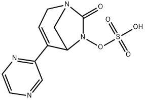 Sulfuric acid, mono[7-oxo-4-(2-pyrazinyl)-1,6-
diazabicyclo[3.2.1]oct-3-en-6-yl] ester Structure