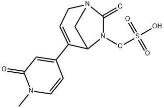 Sulfuric acid, mono[4-(1,2-dihydro-1-methyl-
2-oxo-4-pyridinyl)-7-oxo-1,6-diazabicyclo
[3.2.1]oct-3-en-6-yl] ester Structure