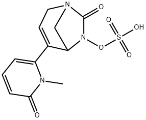 Sulfuric acid, mono[4-(1,6-dihydro-1-methyl-
6-oxo-2-pyridinyl)-7-oxo-1,6-diazabicyclo
[3.2.1]oct-3-en-6-yl] ester Structure