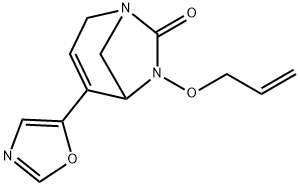 4-(5-Oxazolyl)-6-(2-propen-1-yloxy)-1,6-diazab
icyclo[3.2.1]oct-3-en-7-one Structure