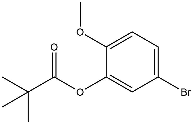 5-bromo-2-methoxyphenyl pivalate Structure