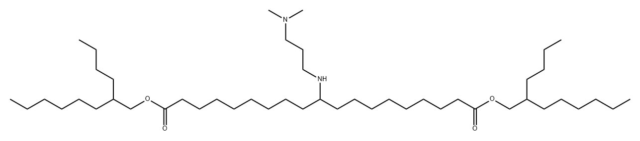 Nonadecanedioic acid, 10-[[3-(dimethylamino)propyl]amino]-, 1,19-bis(2-butyloctyl) ester Structure