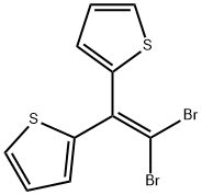 Thiophene, 2,2'-(2,2-dibromoethenylidene)bis- Structure