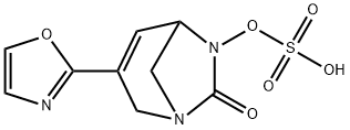 Sulfuric acid, mono[3-(2-oxazolyl)-7-oxo-1,6-
diazabicyclo[3.2.1]oct-3-en-6-yl] ester Structure