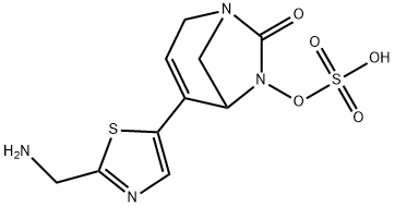 Sulfuric acid, mono[4-[2-(aminomethyl)-5-
thiazolyl]-7-oxo-1,6-diazabicyclo[3.2.1]oct-3-
en-6-yl] ester Structure