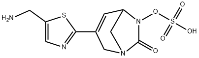 Sulfuric acid, mono[3-[5-(aminomethyl)-2-
thiazolyl]-7-oxo-1,6-diazabicyclo[3.2.1]oct-3-
en-6-yl] ester Structure