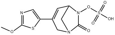 Sulfuric acid, mono[3-(2-methoxy-5-thiazolyl)-
7-oxo-1,6-diazabicyclo[3.2.1]oct-3-en-6-yl]
ester 구조식 이미지