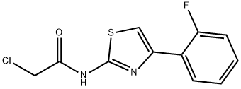 2-Chloro-N-[4-(2-fluorophenyl)-2-thiazolyl]acetamide Structure