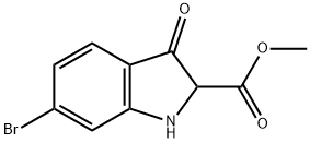 1H-Indole-2-carboxylic acid, 6-bromo-2,3-dihydro-3-oxo-, methyl ester Structure