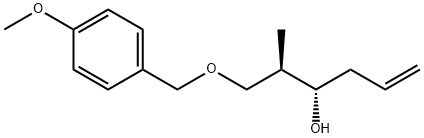 5-Hexen-3-ol, 1-[(4-methoxyphenyl)methoxy]-2-methyl-, (2R,3S)- Structure