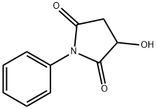 2,5-Pyrrolidinedione, 3-hydroxy-1-phenyl- Structure