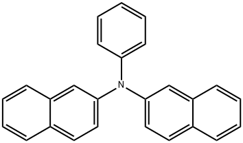 2-Naphthalenamine, N-2-naphthalenyl-N-phenyl- Structure