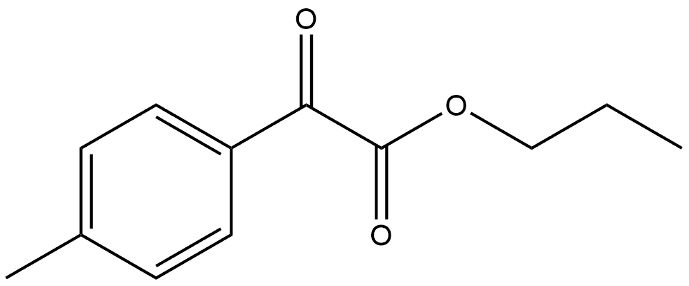 Propyl 4-methyl-α-oxobenzeneacetate 구조식 이미지