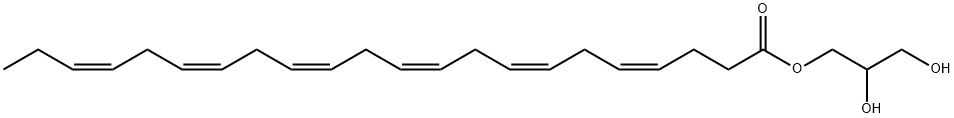 4,7,10,13,16,19-Docosahexaenoic acid, 2,3-dihydroxypropyl ester, (4Z,7Z,10Z,13Z,16Z,19Z)- Structure