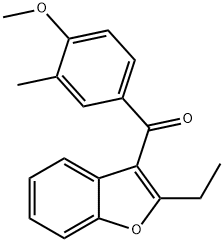 (2-Ethyl-3-benzofuranyl)(4-methoxy-3-methylphenyl)methanone Structure