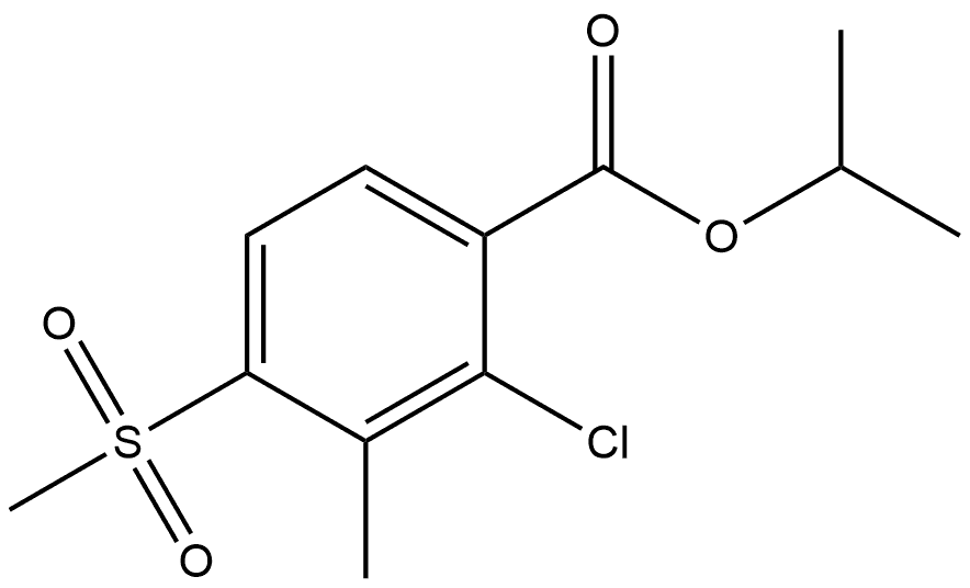 1-Methylethyl 2-chloro-3-methyl-4-(methylsulfonyl)benzoate Structure