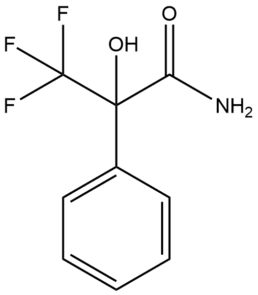 Benzeneacetamide, α-hydroxy-α-(trifluoromethyl)- Structure