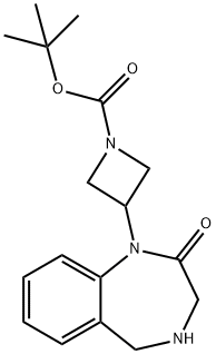 tert-Butyl 3-(2-oxo-2,3,4,5-tetrahydro-1H-benzo[e][1,4]diazepin-1-yl)azetidine-1-carboxylate Structure