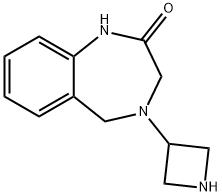 4-(Azetidin-3-yl)-4,5-dihydro-1H-benzo[e][1,4]diazepin-2(3H)-one 구조식 이미지