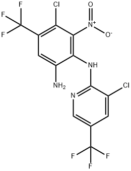 1,2-Benzenediamine, 4-chloro-N2-[3-chloro-5-(trifluoromethyl)-2-pyridinyl]-3-nitro-5-(trifluoromethyl)- Structure