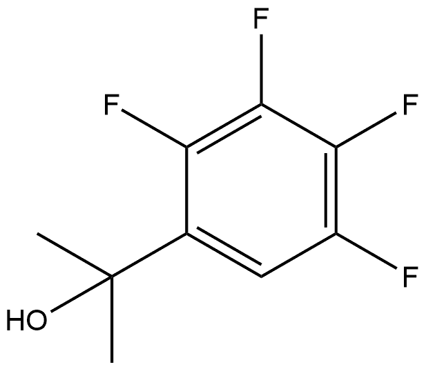 2,3,4,5-Tetrafluoro-α,α-dimethylbenzenemethanol Structure