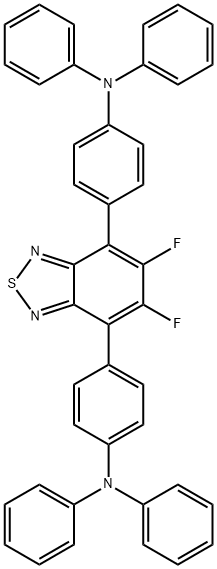 Benzenamine, 4,4'-(5,6-difluoro-2,1,3-benzothiadiazole-4,7-diyl)bis[N,N-diphenyl- Structure