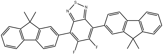 2,1,3-Benzothiadiazole, 4,7-bis(9,9-dimethyl-9H-fluoren-2-yl)-5,6-difluoro- 구조식 이미지