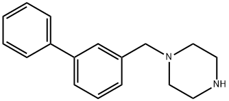 Piperazine, 1-([1,1'-biphenyl]-3-ylmethyl)- Structure