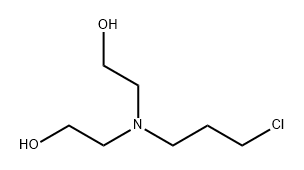 Ethanol, 2,2'-[(3-chloropropyl)imino]bis- Structure