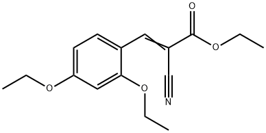 2-Propenoic acid, 2-cyano-3-(2,4-diethoxyphenyl)-, ethyl ester Structure