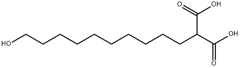 Propanedioic acid, 2-(10-hydroxydecyl)- Structure