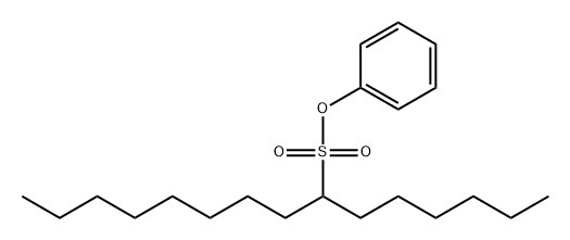 7-Pentadecanesulfonic acid phenyl ester 구조식 이미지