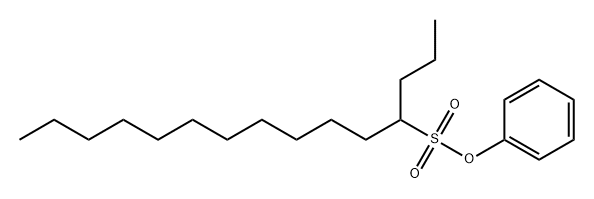 4-Pentadecanesulfonic acid phenyl ester Structure