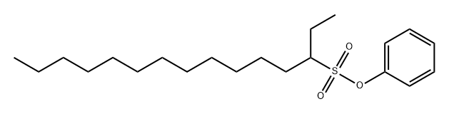 3-Pentadecanesulfonic acid phenyl ester 구조식 이미지