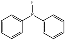 Phosphinous fluoride, P,P-diphenyl- Structure