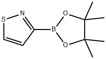 Isothiazole, 3-(4,4,5,5-tetramethyl-1,3,2-dioxaborolan-2-yl)- Structure