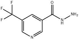 3-Pyridinecarboxylic acid, 5-(trifluoromethyl)-, hydrazide Structure