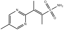 2-Butene-2-sulfonamide, 3-(5-methyl-2-pyrimidinyl)-, (2E)- Structure