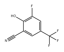 Benzonitrile, 3-fluoro-2-hydroxy-5-(trifluoromethyl)- Structure